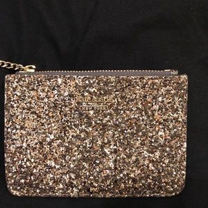 Glitter Kate Spade key chain card wallet